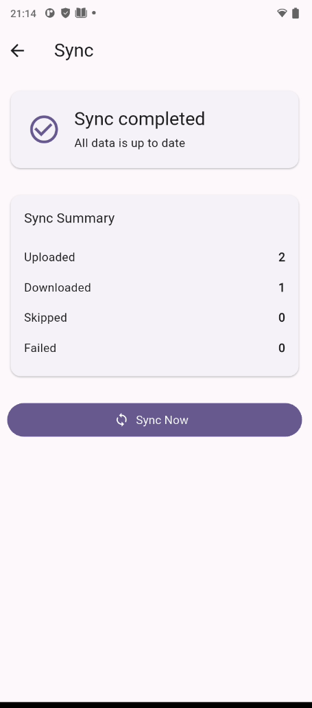 Raynex Cloud POS Database Sync Panel Dashboard View