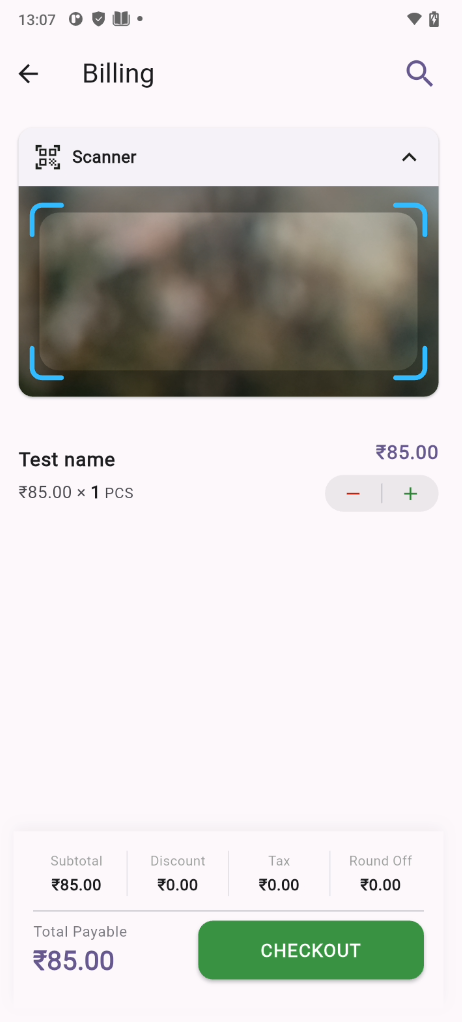 Raynex POS Main Mobile Counter Operator Interface
